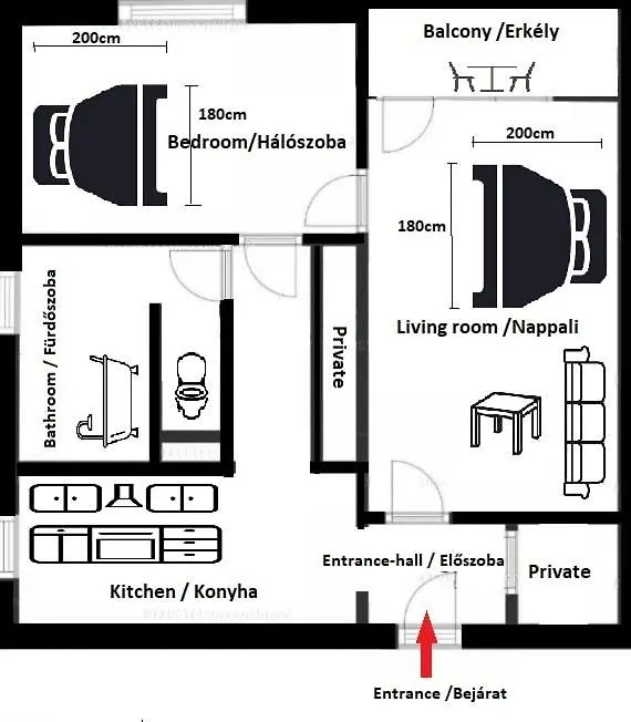 Apartment Grey Harmony Apartman Debrecen